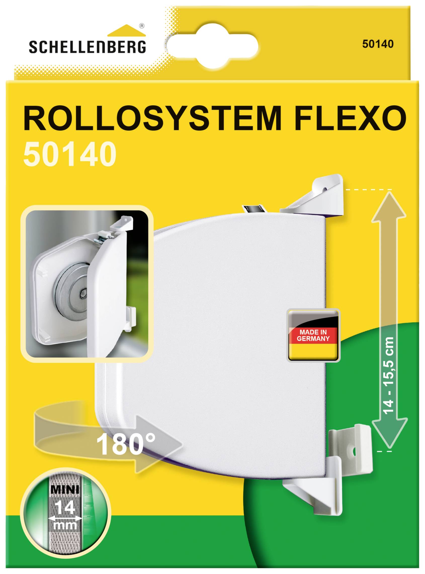 Schellenberg 50140 Belt winder (surface-mount) Compatible with Schellenberg Mini