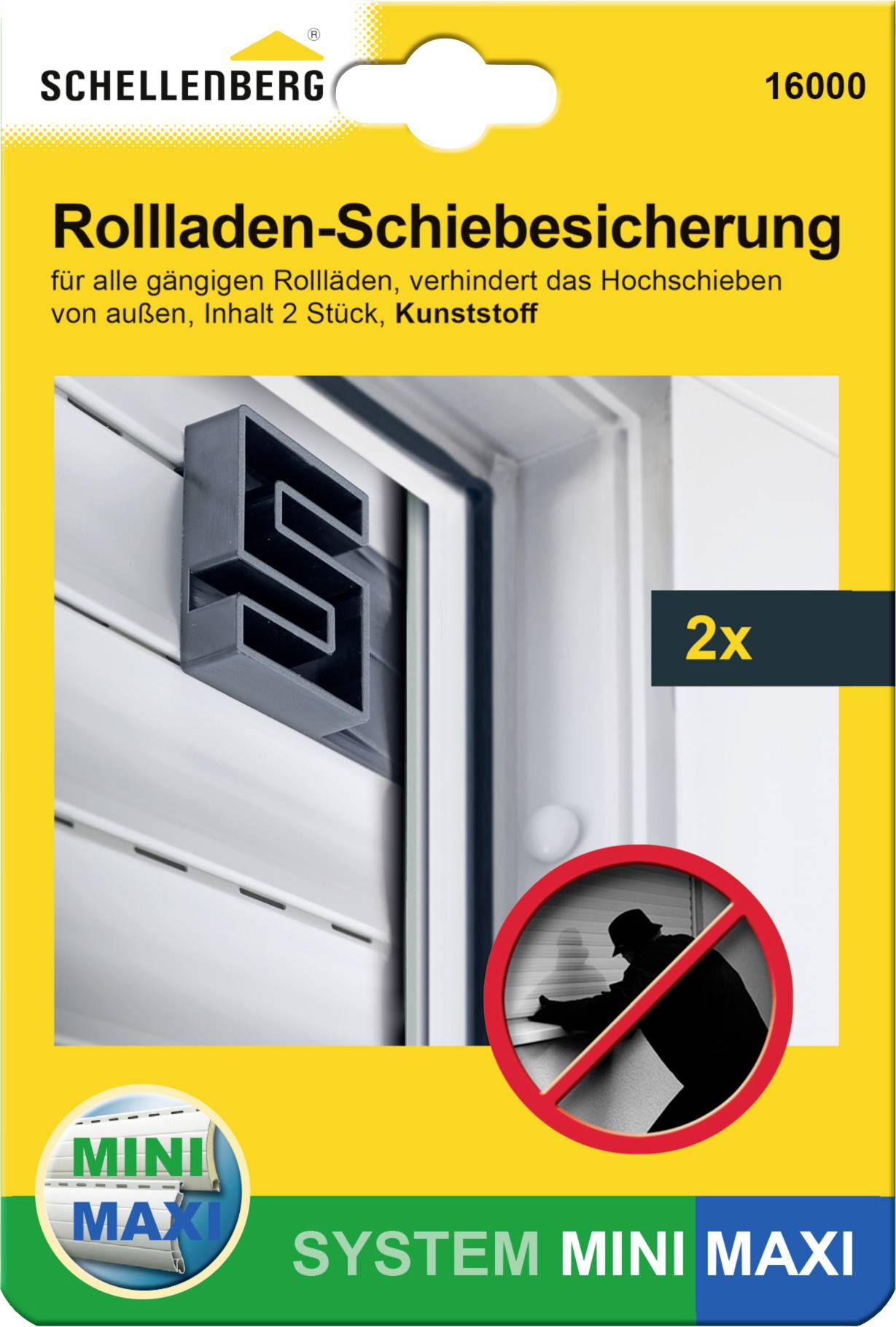 Schellenberg 16000 Intruder Compatible with Schellenberg Mini, Schellenberg Maxi