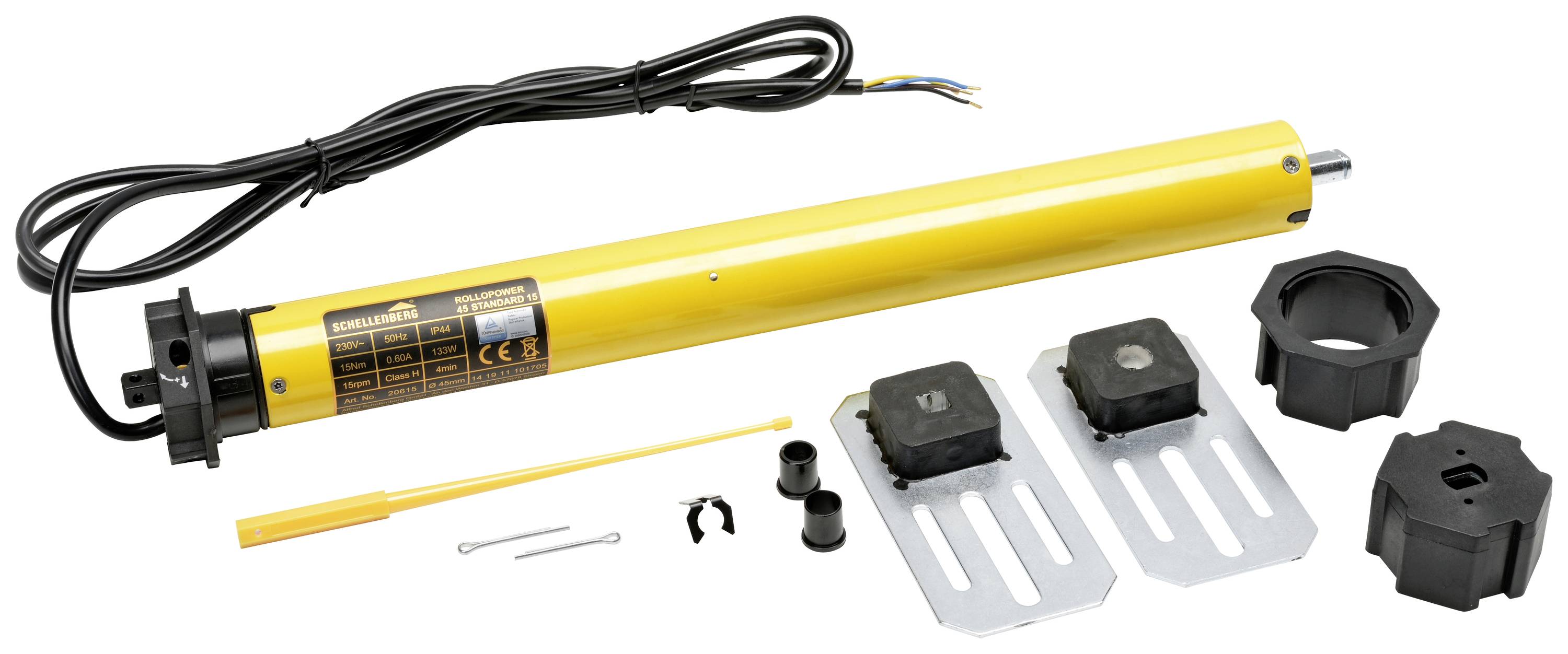 Schellenberg Maxi STANDARD 15Nm 20616 Tubular motor set 60 mm 25 kg 133 W 15 Nm