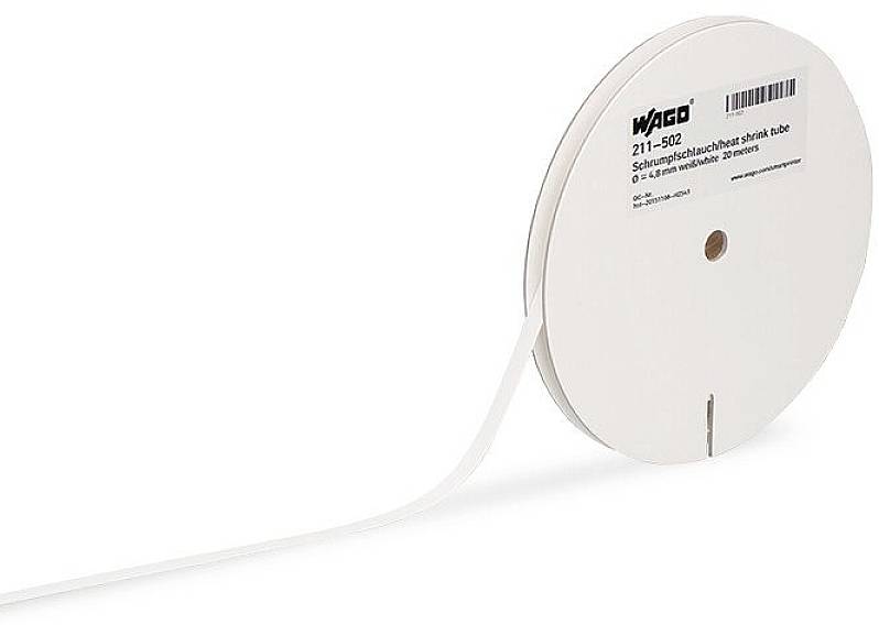 WAGO 211-500 211-500 Heatshrink marker Fitting type: Slide-on White 20 m