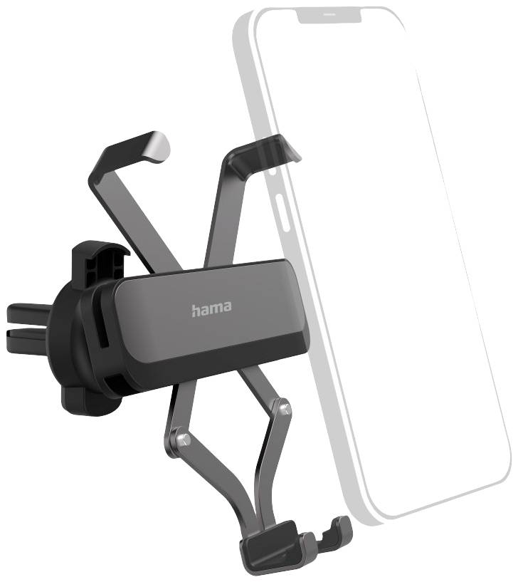 Hama Gravity Pro Car mobile phone holder Air grille Suitable for (width): 50 - 90 mm