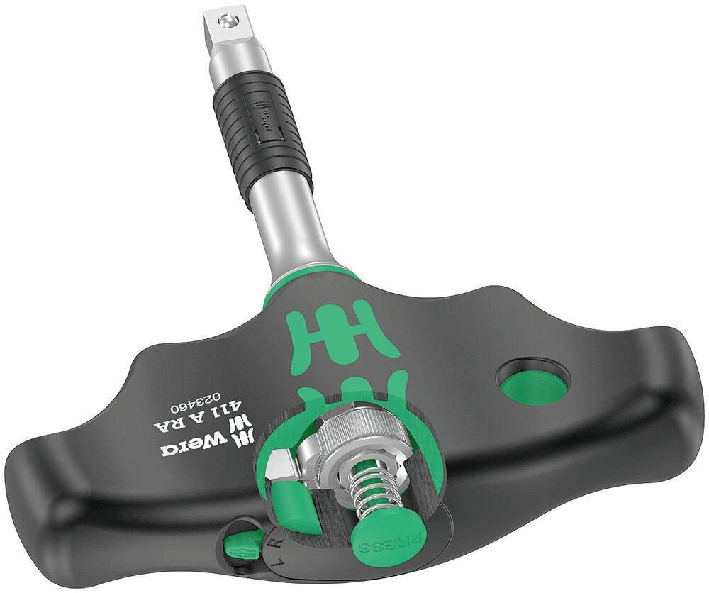 T-Grip Torque Wrench with Scale, Green-Black, Specially Designed for Precise Screw Tightening.
