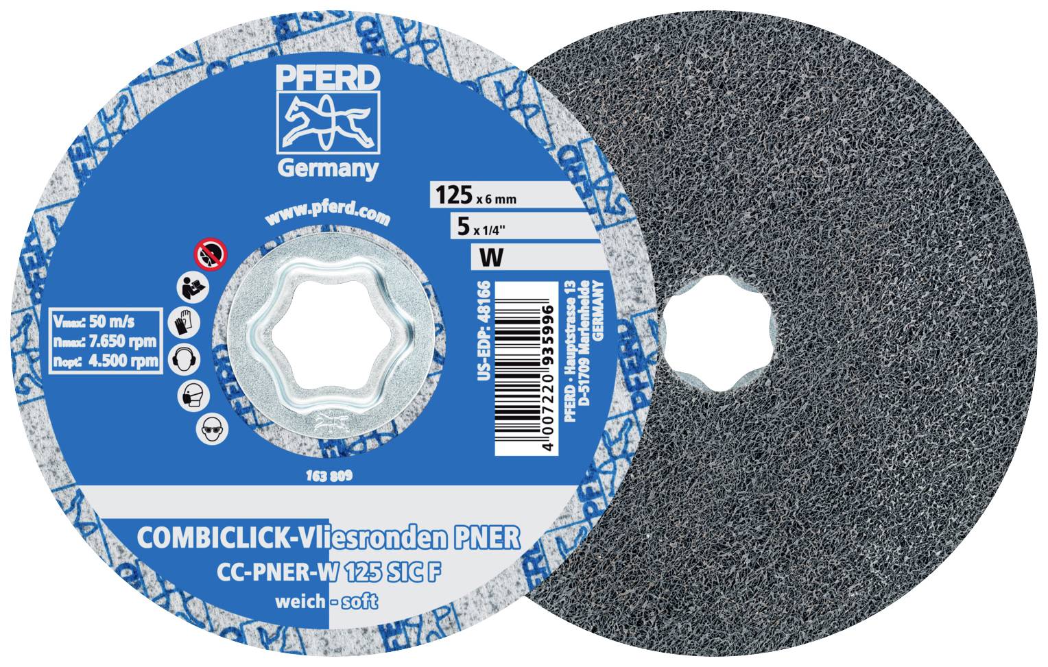 PFERD 44498027 COMBIKLICK CC-PNER W 125 SIC F (1) Diameter 125 mm