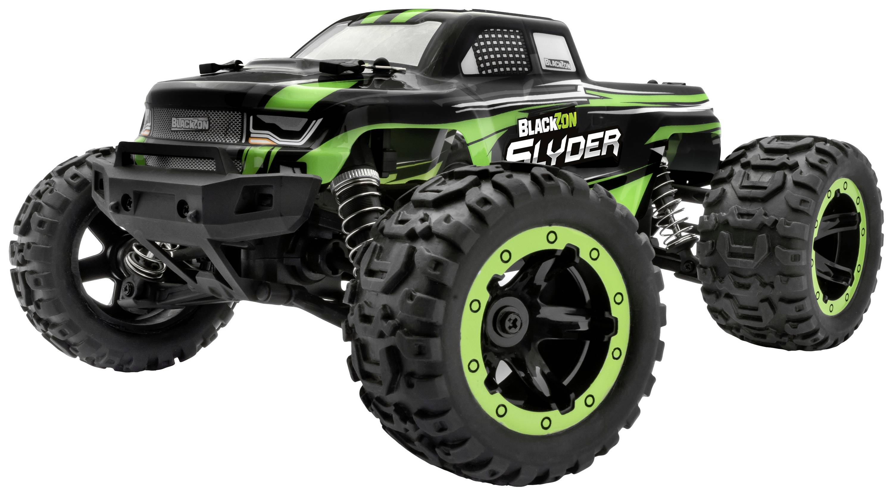 Blackzon Slyder MT 1/16 Green Brushed 1:16 RC model car Electric Monster truck 4WD RtR 2,4 GHz