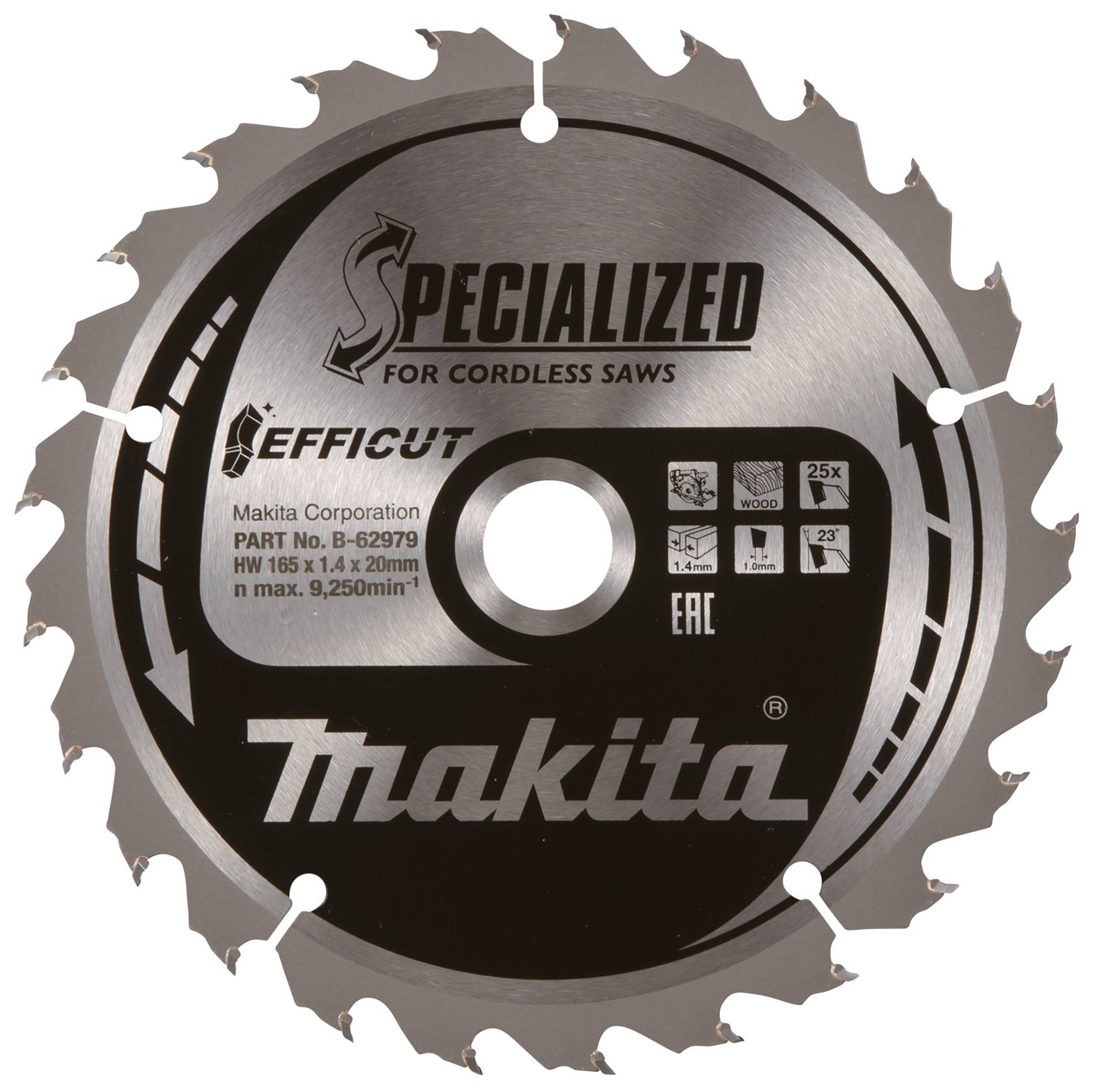 Makita E-12946 Circular saw blade 270 x 30 mm Number of cogs: 24 1 pc(s)