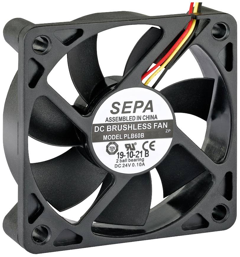 SEPA PLB60B05FSE35A Axial fan 5 V DC 27.6 m³/h (L x W x H) 60 x 60 x 15 mm