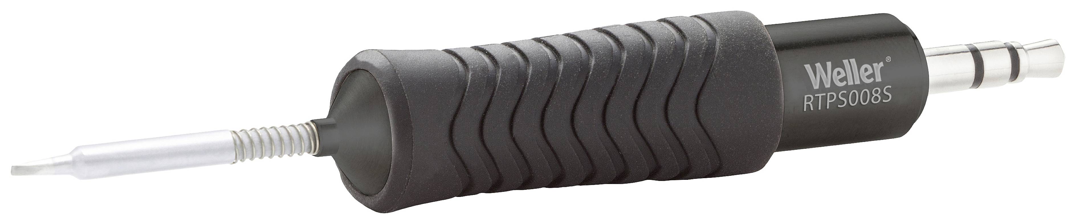 Weller brand soldering iron tip model RTPS 008S with a ribbed black handle and a narrow metal tip.