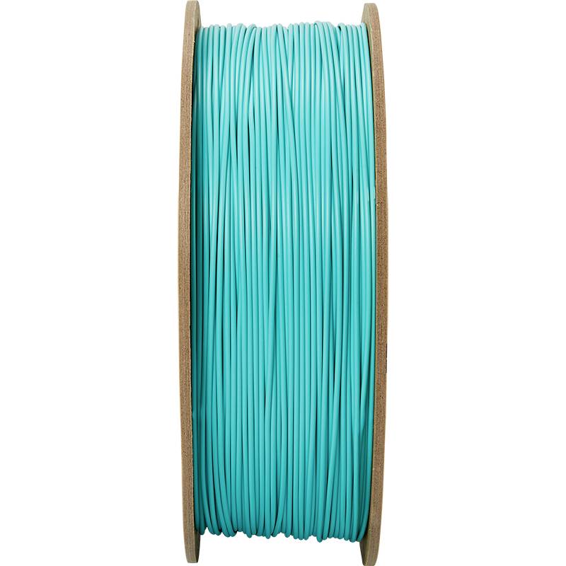 A reel of turquoise filament for 3D printers, neatly wound and ready for use.