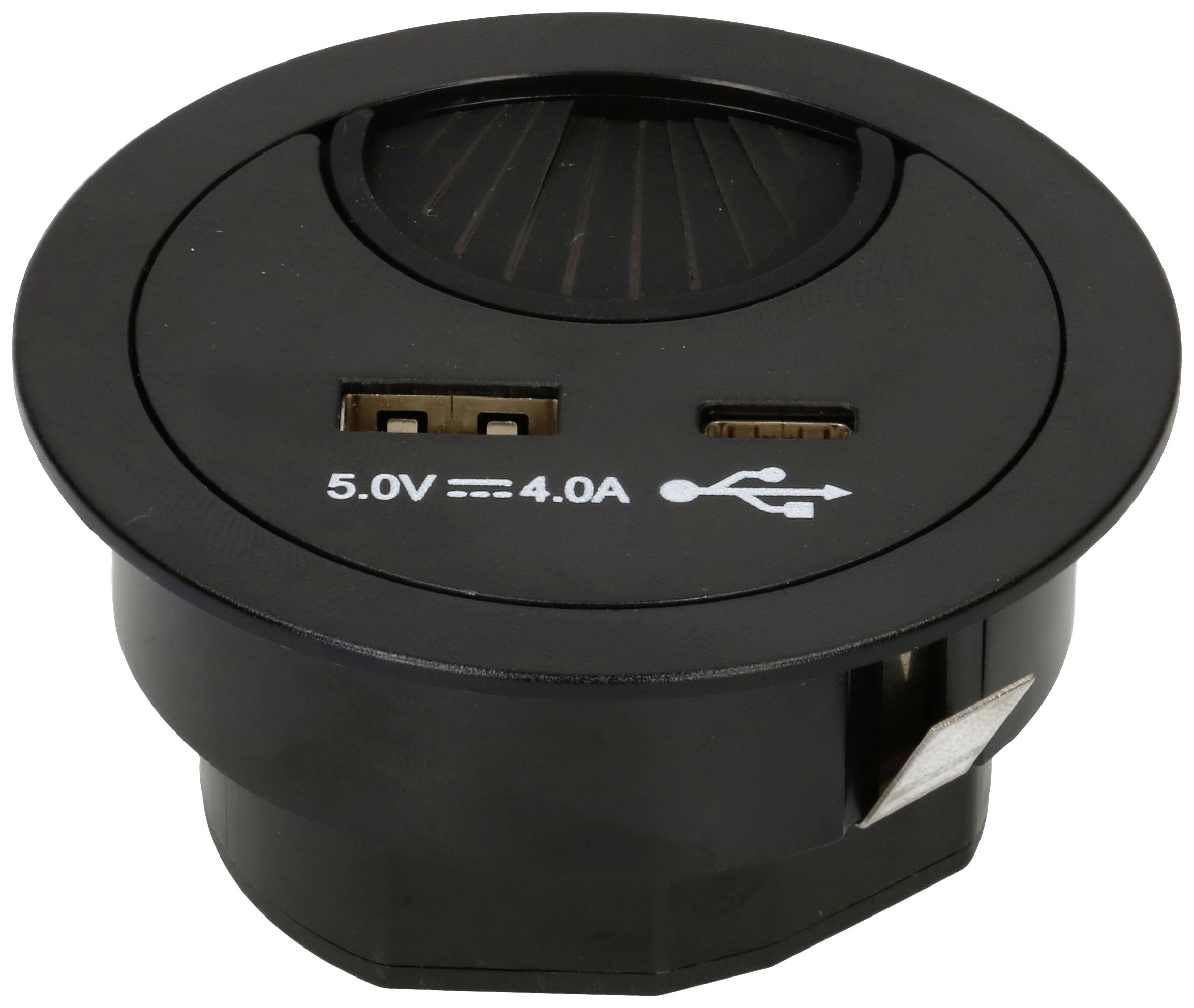 MH Office Line 166892 Worktop power strip Black