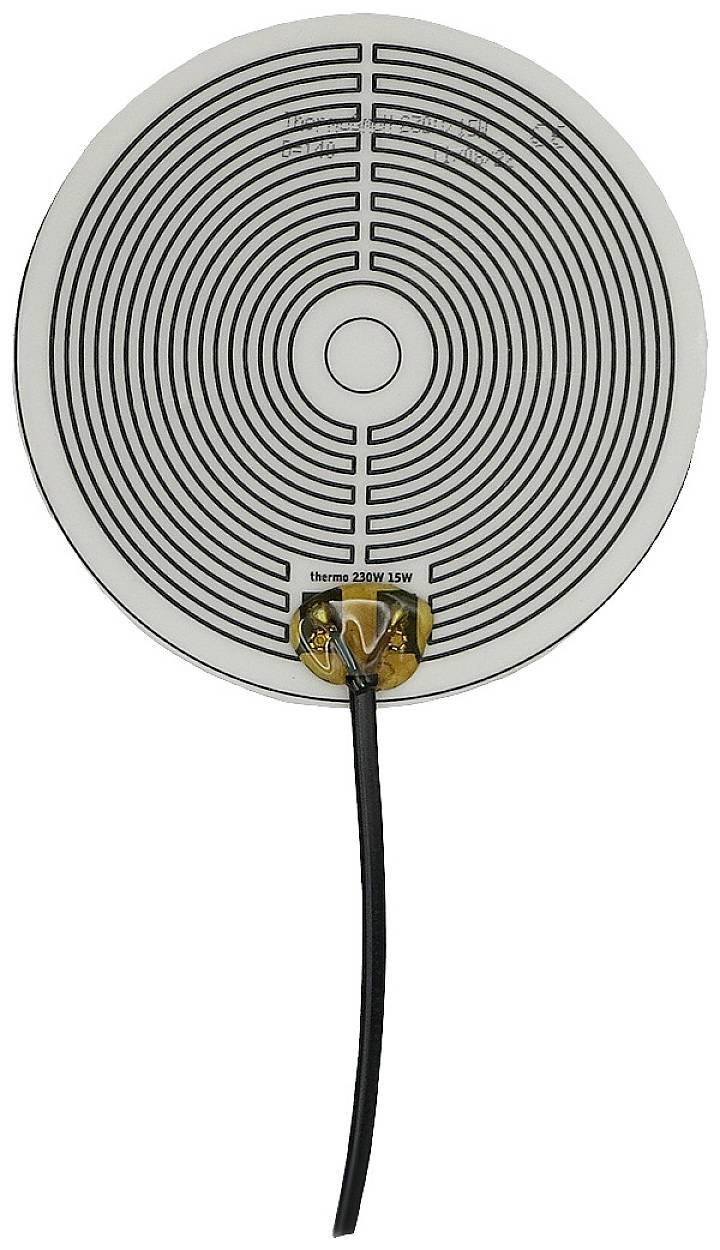 Thermo TECH Polyester Heating foil 230 V 15 W (Ø) 140 mm