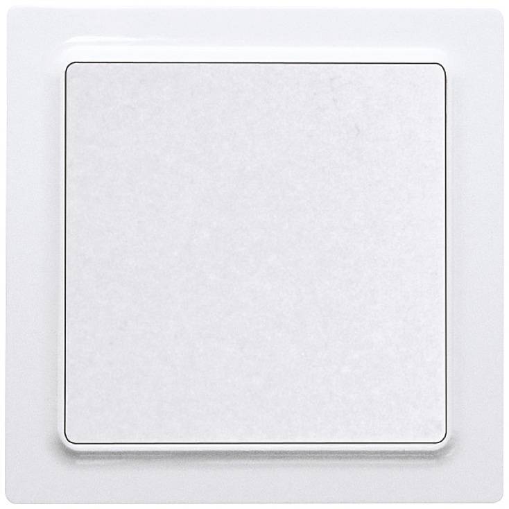 A white light switch on a wall.