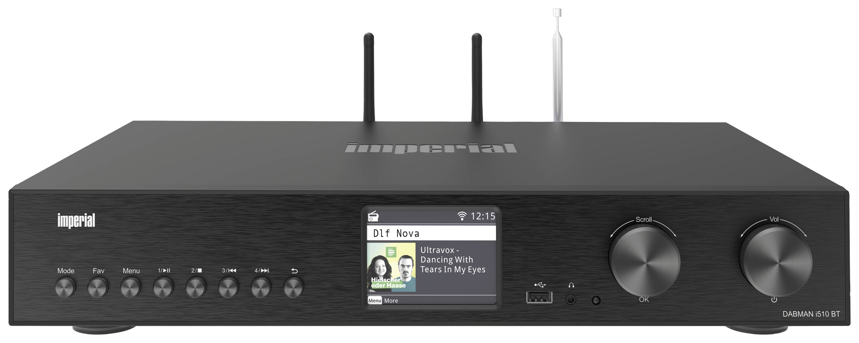 Imperial DABMAN i510 BT Hi-Fi internet radio tuner Black Bluetooth®, DAB+, USB, Wi-Fi, Internet radio