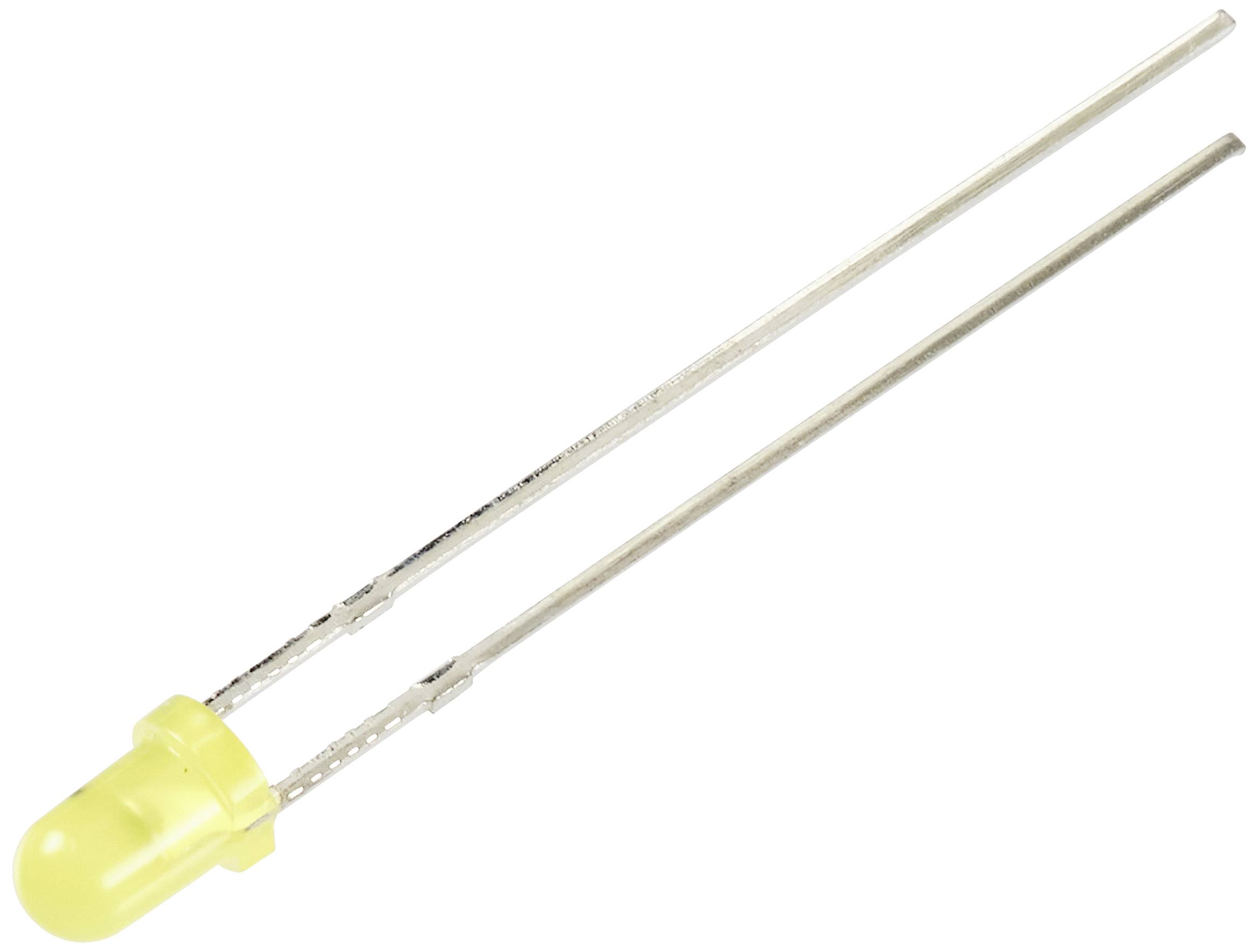 TRU COMPONENTS LED wired Yellow Circular 3 mm 330 mcd 30 ° 12 mA 5 V