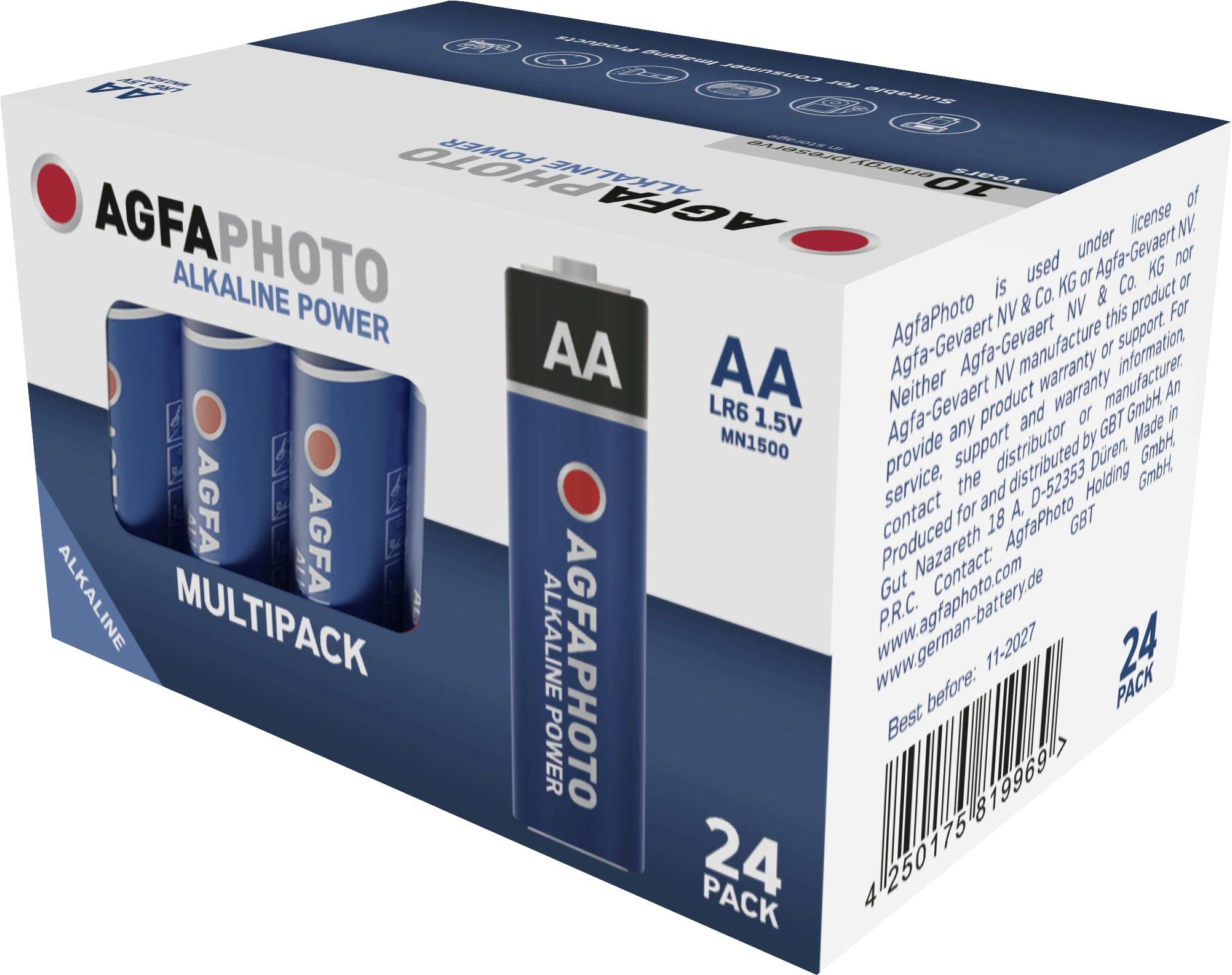 AgfaPhoto Power LR6 AA battery Alkali-manganese 1.5 V 24 pc(s)
