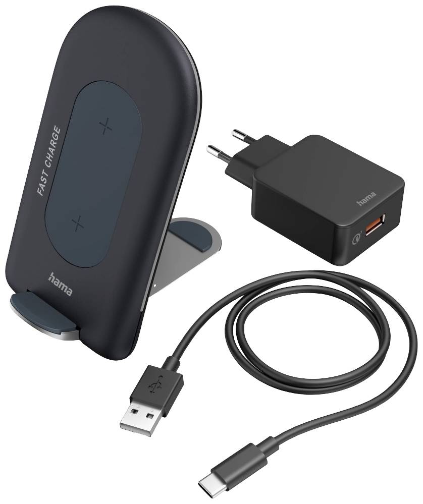 Hama Wireless charger 2500 mA QI-FC15S 00201689 Outputs Inductive charging standard Grey