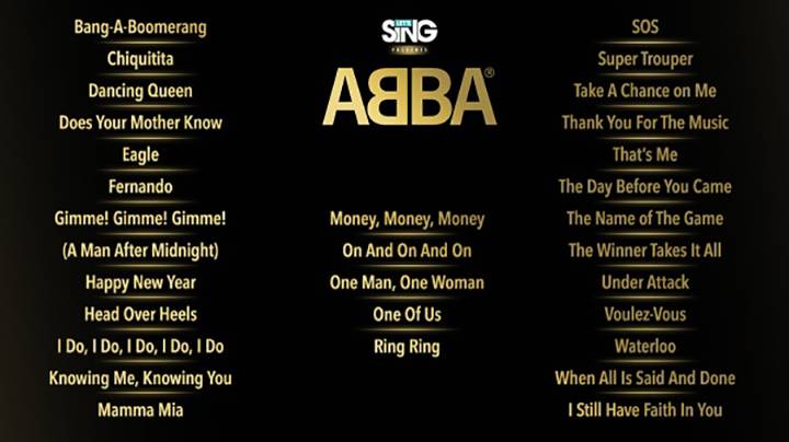 Let's Sing ABBA Nintendo Switch USK ratings: 0