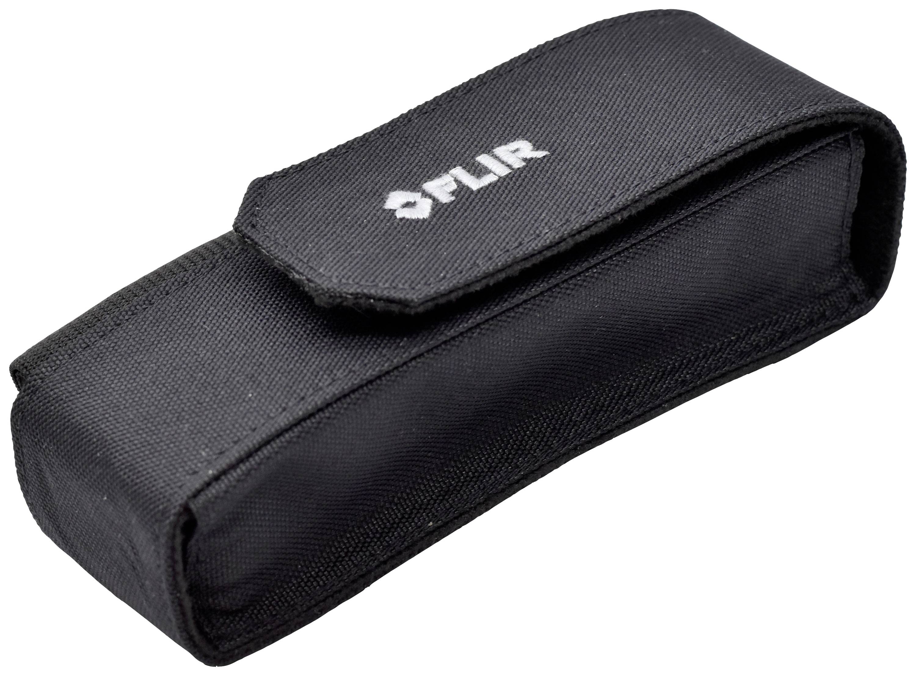 Black flip case with the 'FLIR' logo printed on it.
