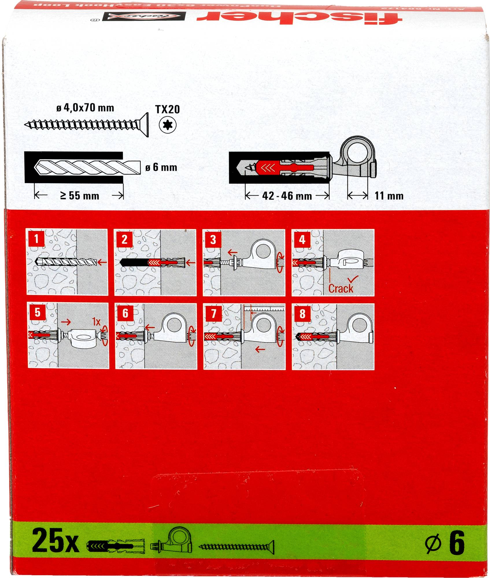 Fischer Dowel 564172 25 pc(s)