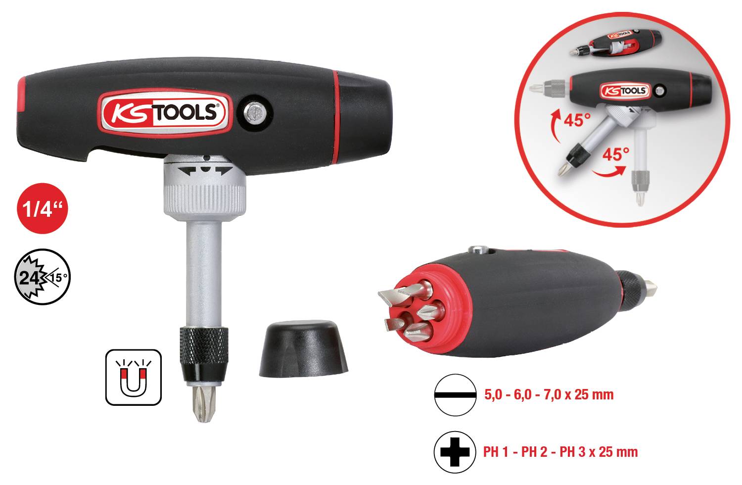 KS Tools 911.2475 Bit screwdriver