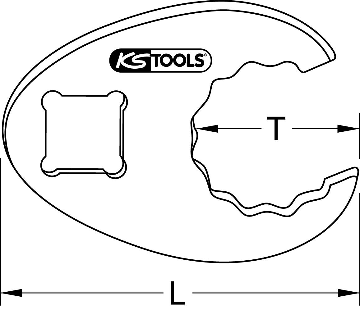 KS Tools 9133917 Open-ended spanner socket bit