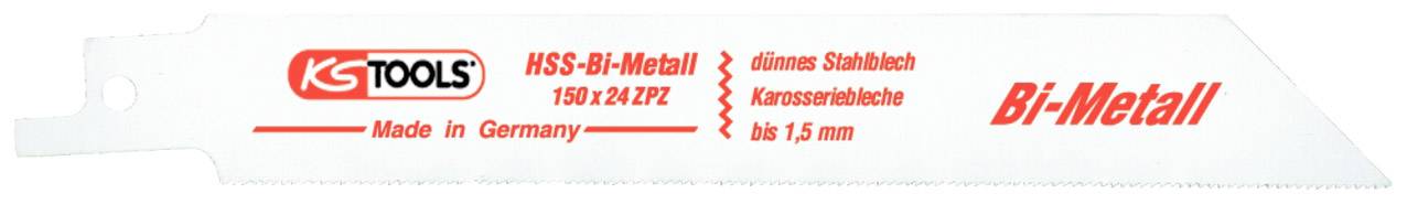 KS Tools 1294405 Sabre saw blade, 150mm, 1 mm, 5-pack 5 pc(s)