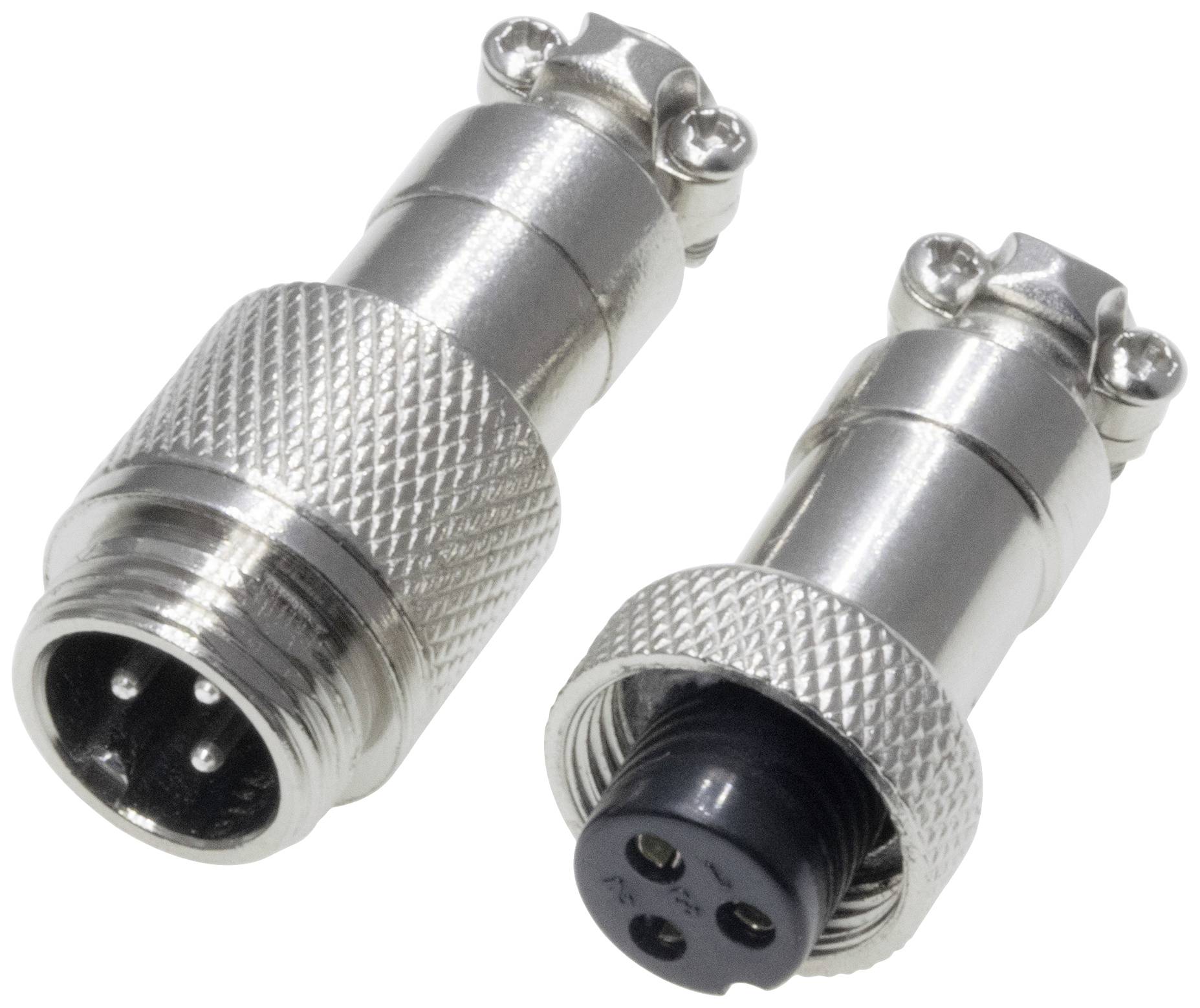 Pollin 453547 DIN connector Plug, Socket Total number of pins: 3 1 Set