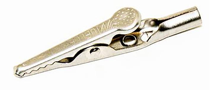 Mueller Electric BU-60 Alligator clip Steel Max. clamping range: 7.90 mm Length: 12.50 mm