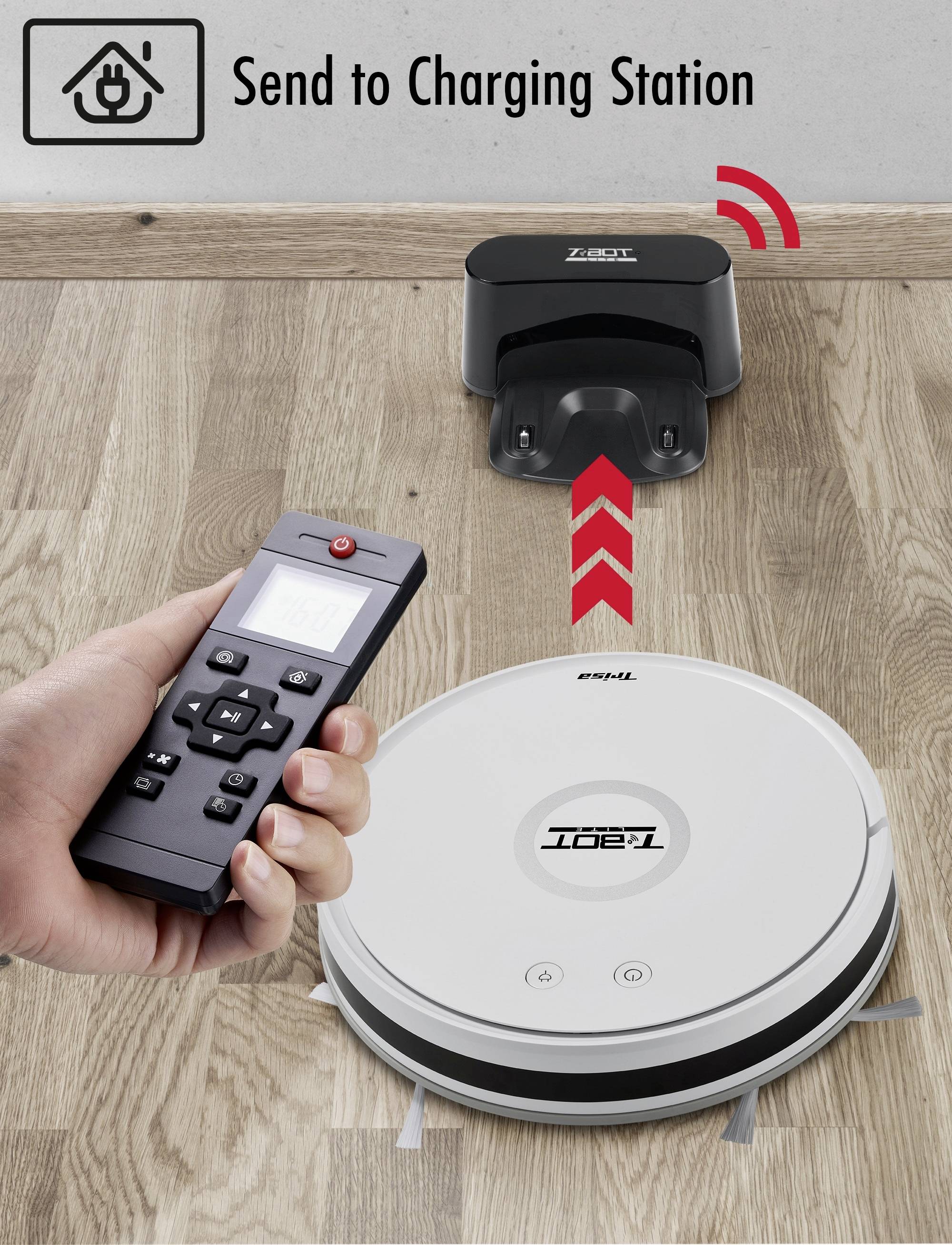 Trisa T-Bot Lite Robotic vac White Remotely controlled