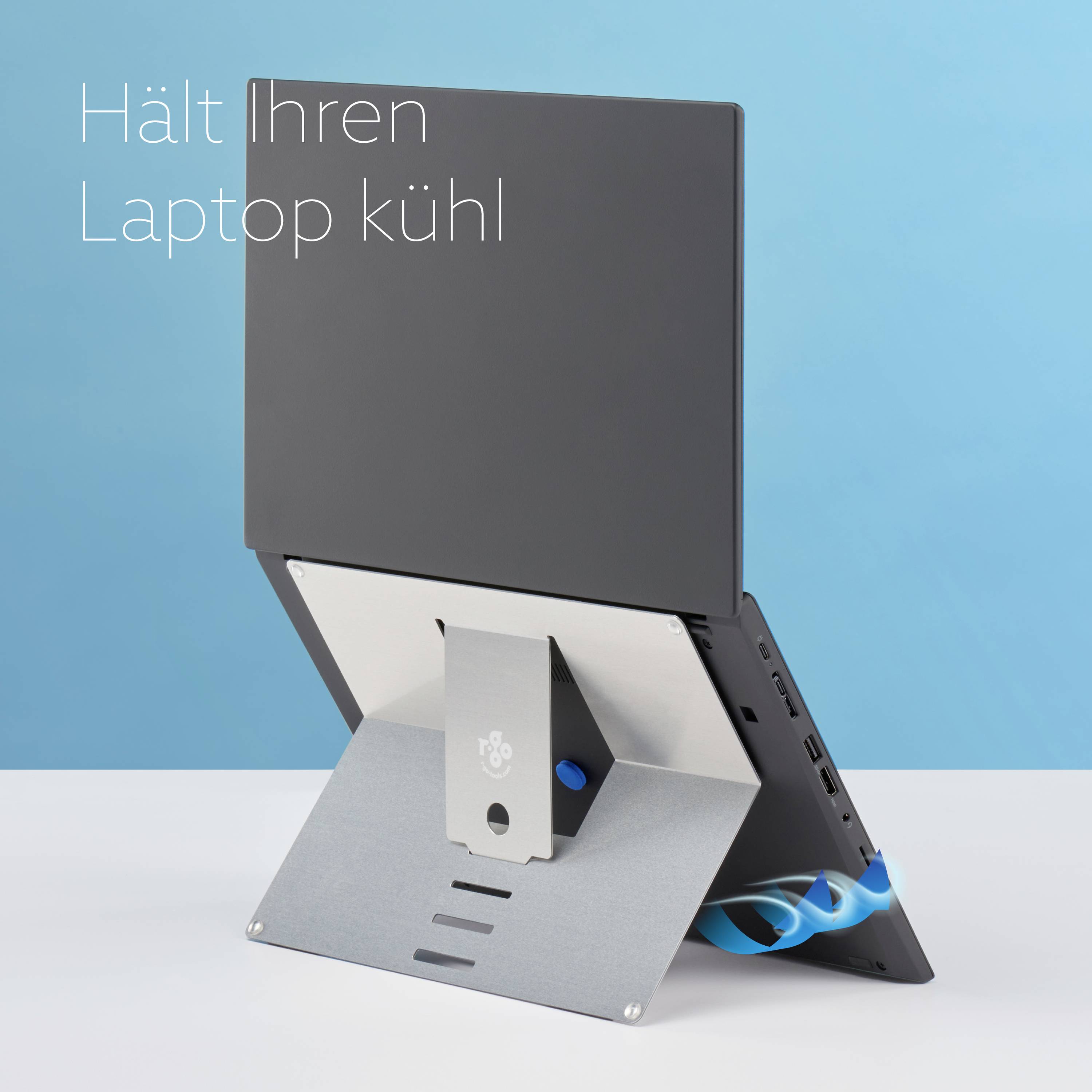 R-GO Tools Riser Attachable Laptop stand Height-adjustable