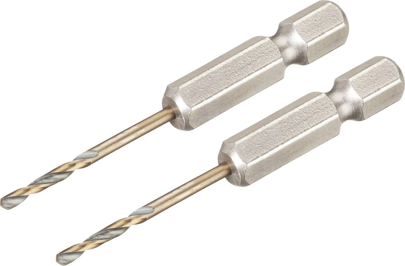 DEWALT DT20600-QZ HSS-G Metal twist drill bit 2 pieces 2 mm Total length 55 mm corrosion-protected Hex 2 pc(s)