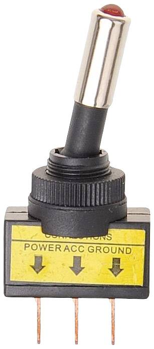 IWH 19023 Toggle switch rot 12 V 20 A 1 pc(s)