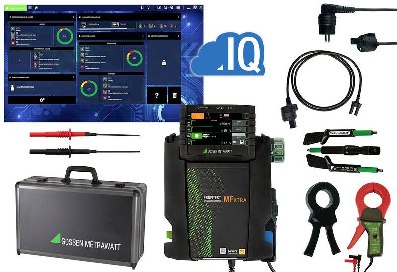 Gossen Metrawatt PROFiTEST MF XTRA Profi-Set VDE tester kit, Electrical tester set Calibrated to (DAkkS standards) VDE standard