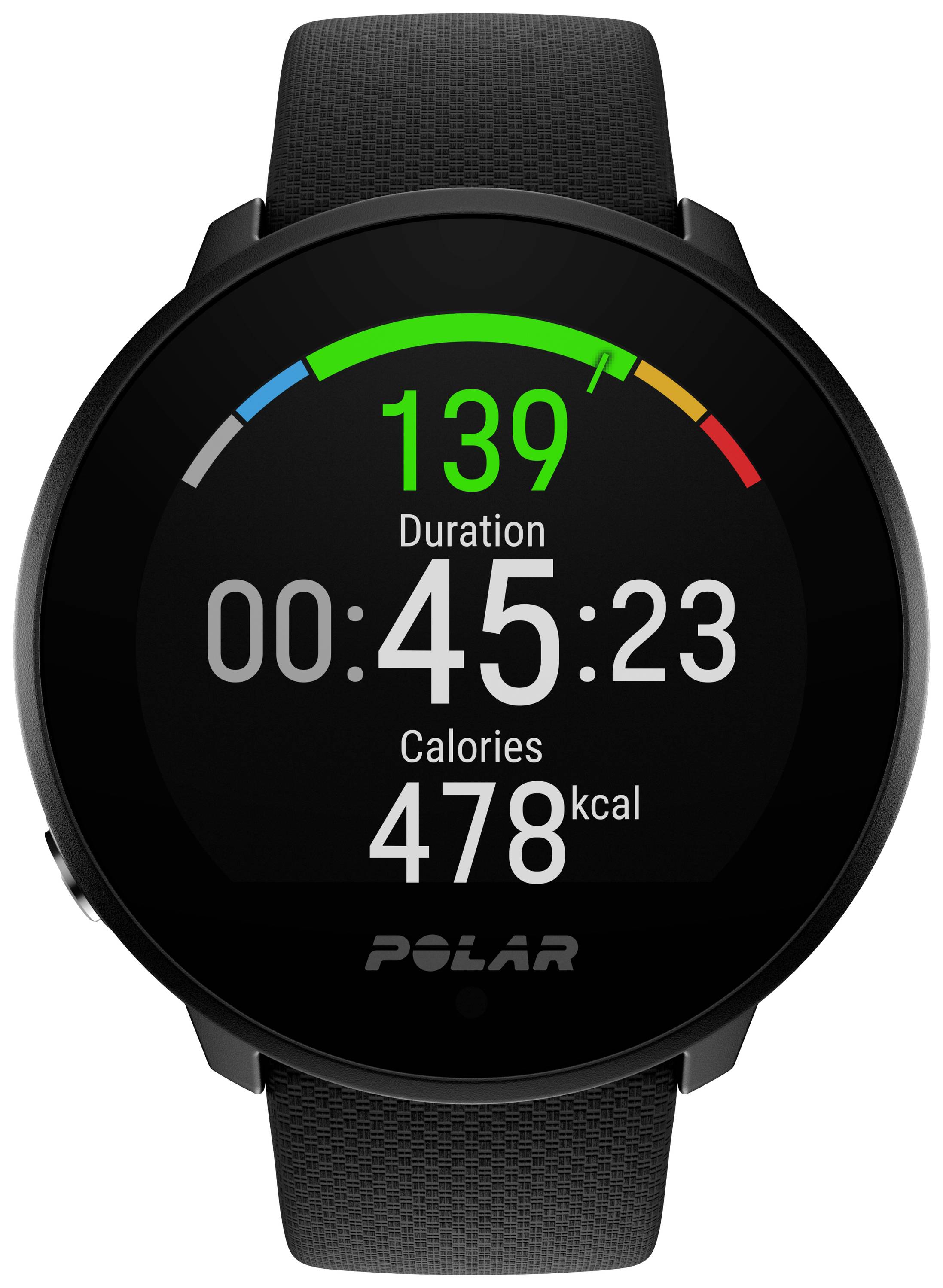 Polar Unite Heart rate monitor watch with built-in sensor 43 mm Uni Black