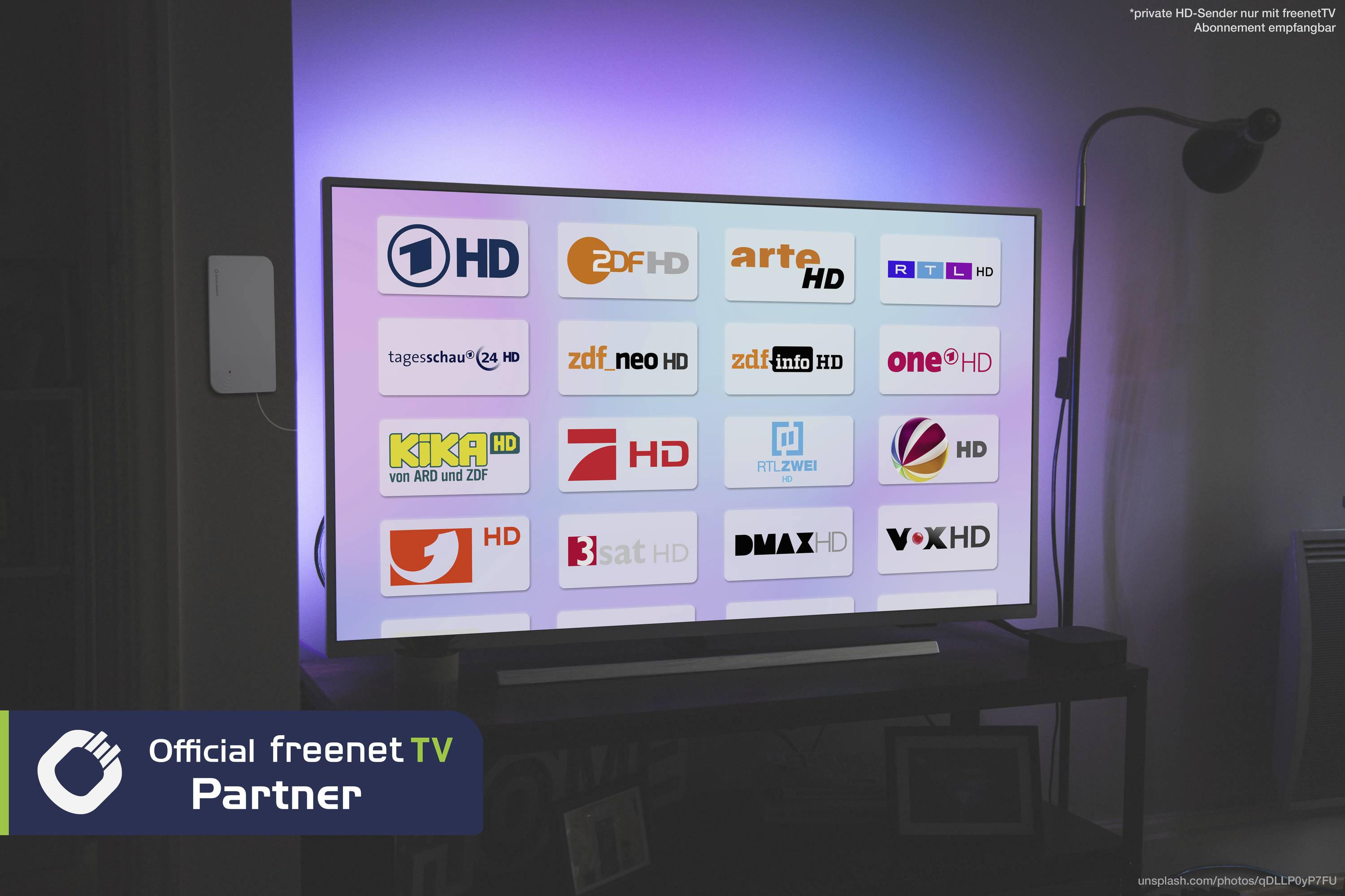 Oehlbach Scope Vision 5G DVB-T2 DVB-T/T2 active planar antenna Indoors White