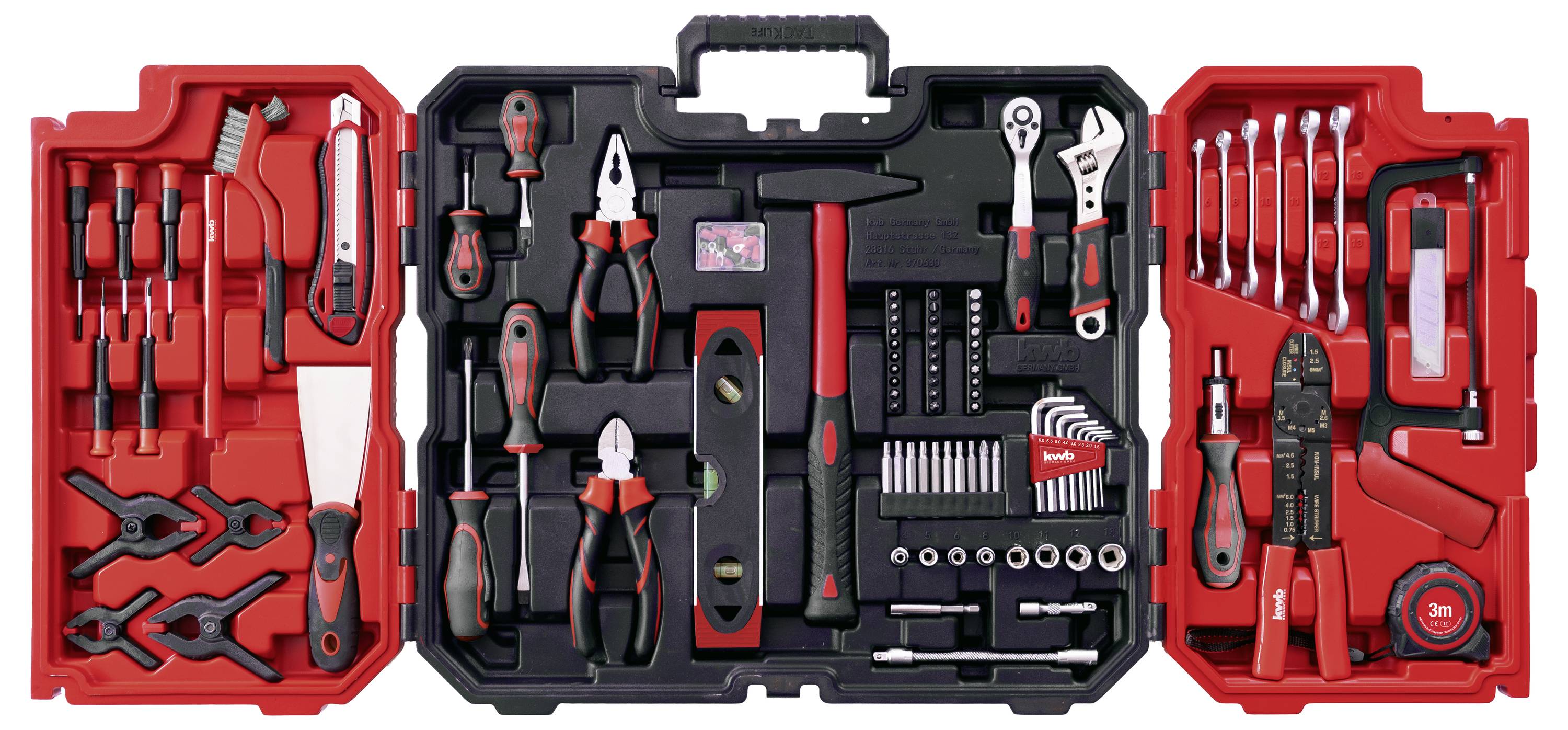 kwb 370630 Tool box (+ tools) 125-piece