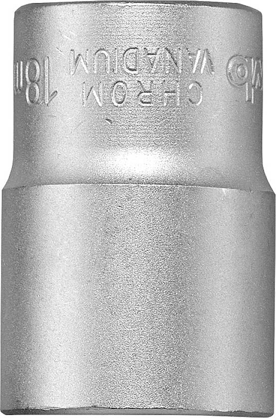 A silver socket insert with the engraving 'CR-V 18mm'.