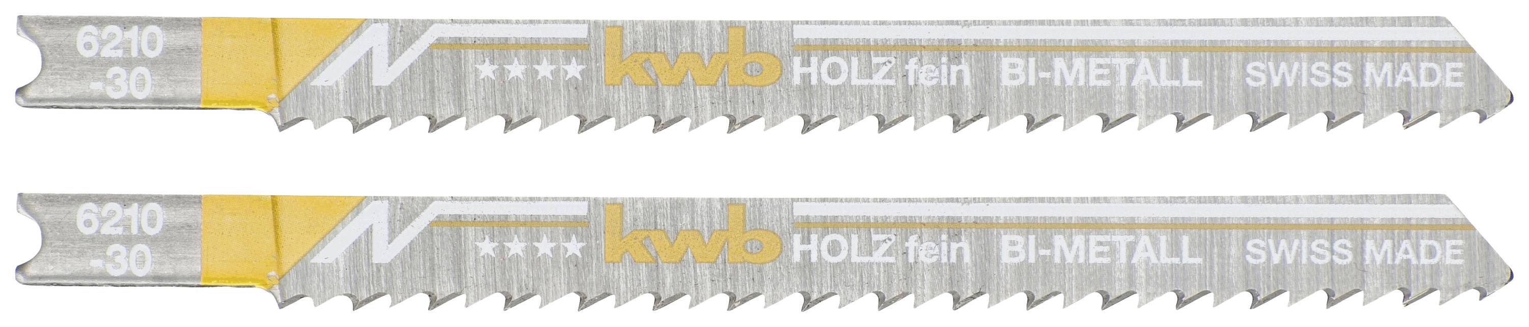 kwb 621030 Jig Saw Blades, Wood Working, Conical Ground, Bi-Metal 2 pc(s)