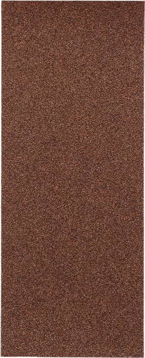 A rectangular, dark brown carpet runner with a fine, uniform texture.
