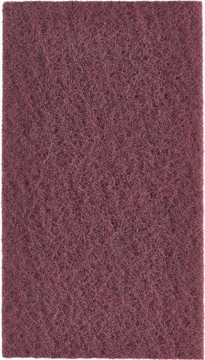 Rough, rectangular sanding pad with a coarse texture, commonly used in cleaning or abrasive processes.