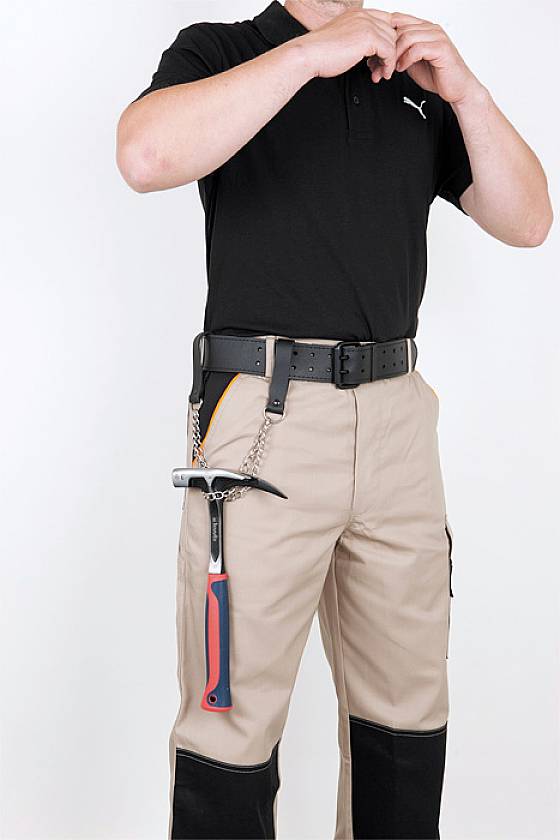 Hammerhalter Leder Kette