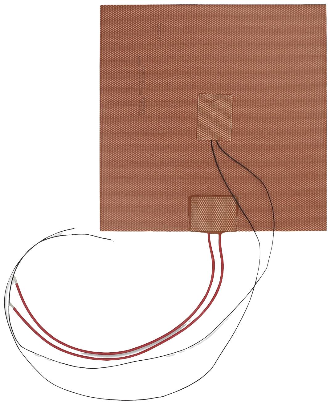 Thermo TECH Silicone Heating foil fibreglass-reinforced 12 V AC, 12 V DC 200 W IP rating IPX7 (L x W) 200 mm x 200 mm