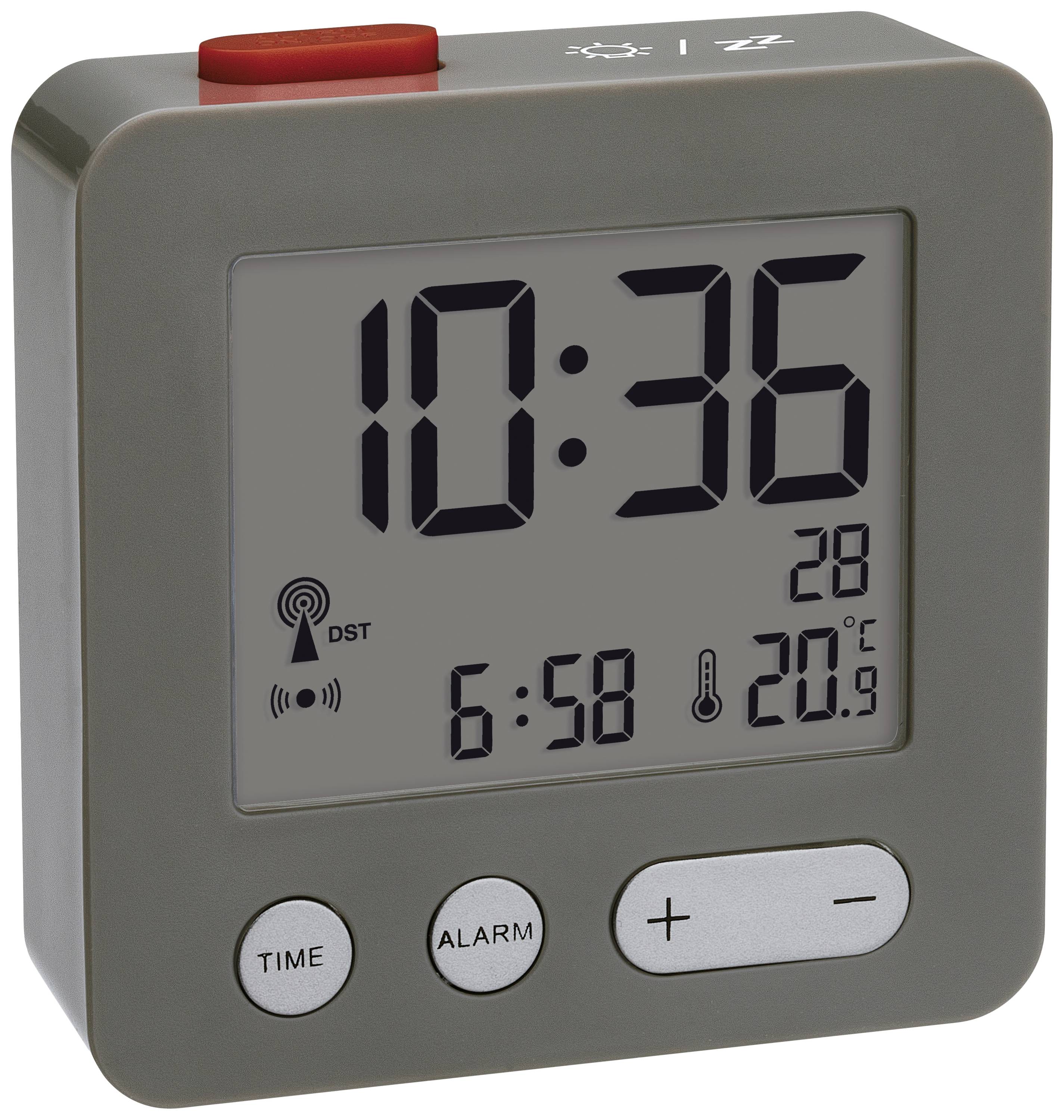 TFA Dostmann 60.2545.10 Radio Alarm clock Anthracite Alarm times 1