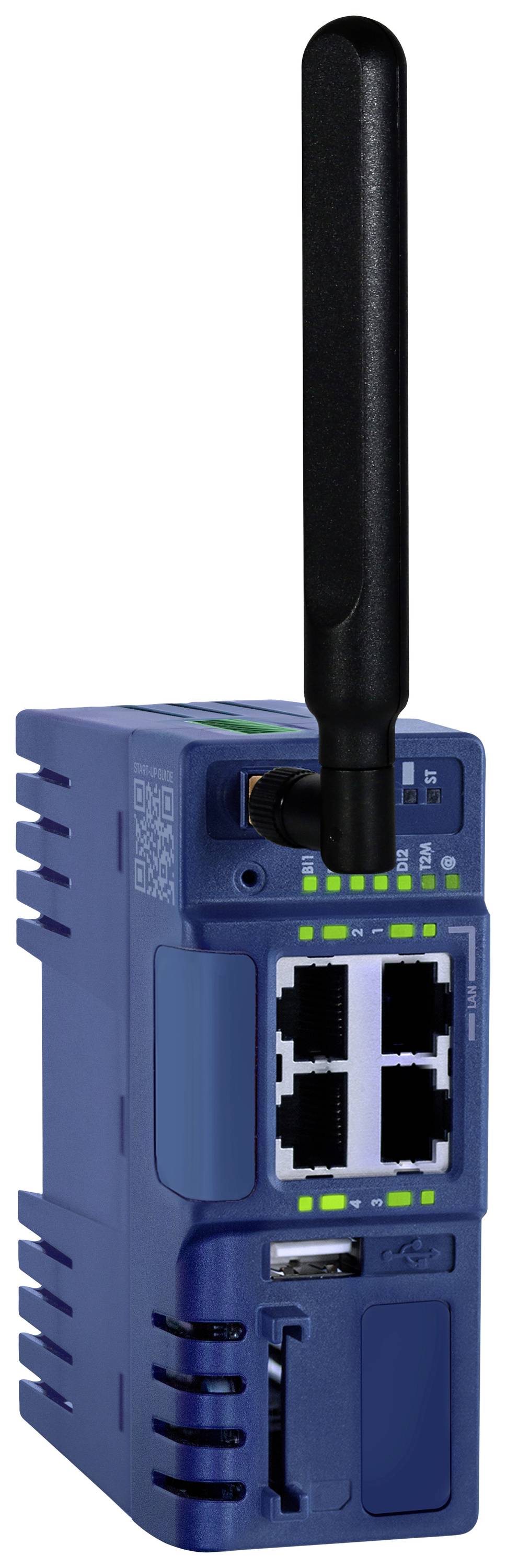 EWON EC7133L_00MA Remote maintenance router 4G, Ethernet, USB No. of inputs: 2 x No. of outputs: 1 x 24 V DC, 12 V DC 1 pc(s)