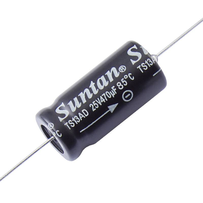 Suntan TS13AE1V100MSB000R Electrolytic capacitor Axial lead 10 µF 35 V 0.2 % (Ø x L) 13 mm x 6.30 mm