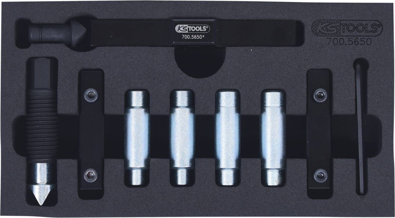 11-piece clamping drill/spreader tool set KS Tools 700.5650