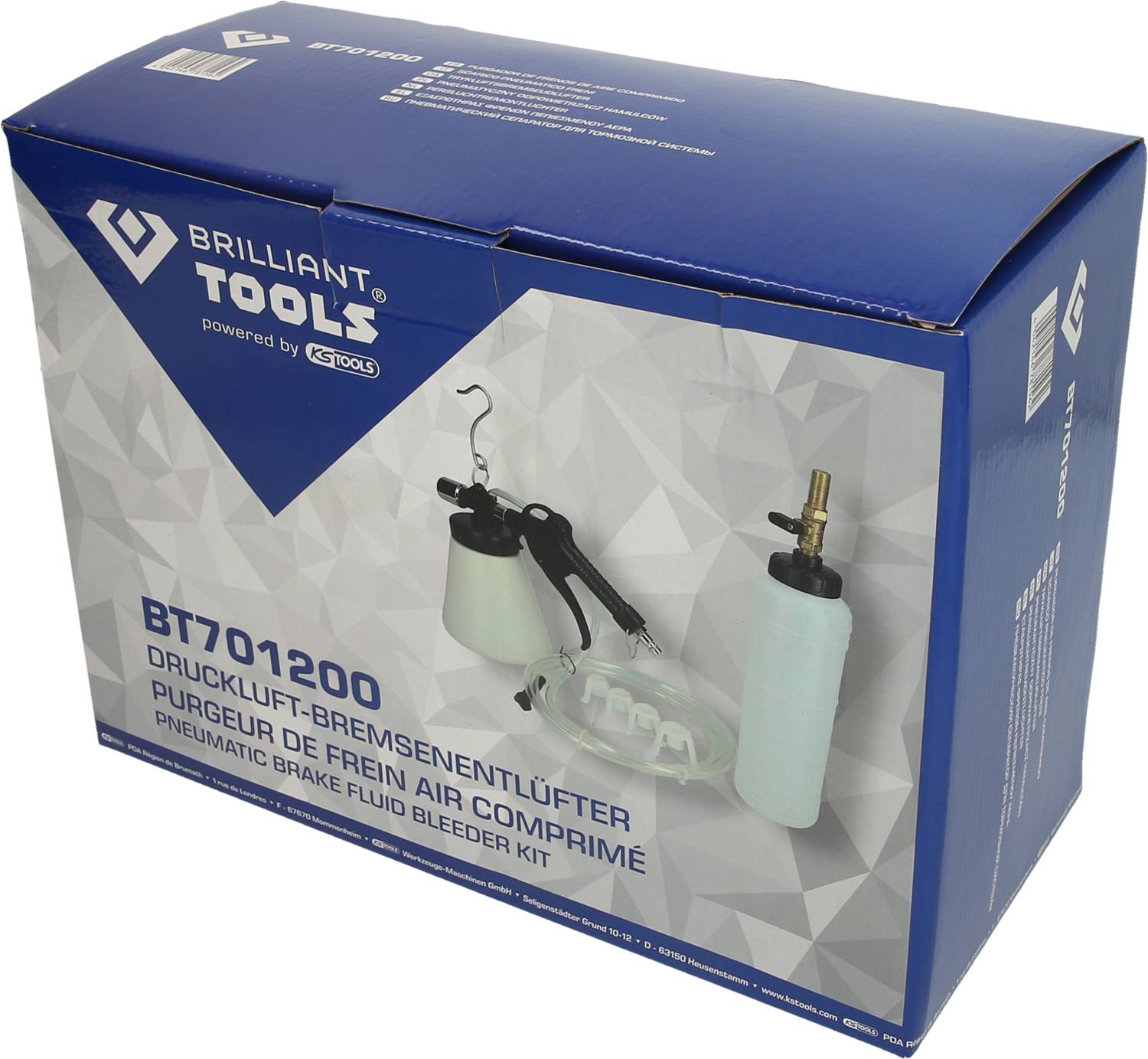 Brilliant Tools BT701200 Compressed air brake bleeder