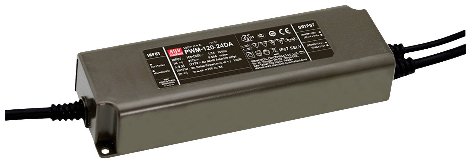 MEAN WELL PWM-120-24DA2 LED driver 120 W 5 A 24 V 1 pc(s)