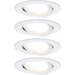 Paulmann 4064161242163 Coin Slim LED recessed light 4-piece set LED (monochrome) Built-in LED 18 W White (matt) Paulmann 4064161242163 Coin Slim LED recessed light 4-piece set LED (monochrome) Built-in LED 18 W White (matt)