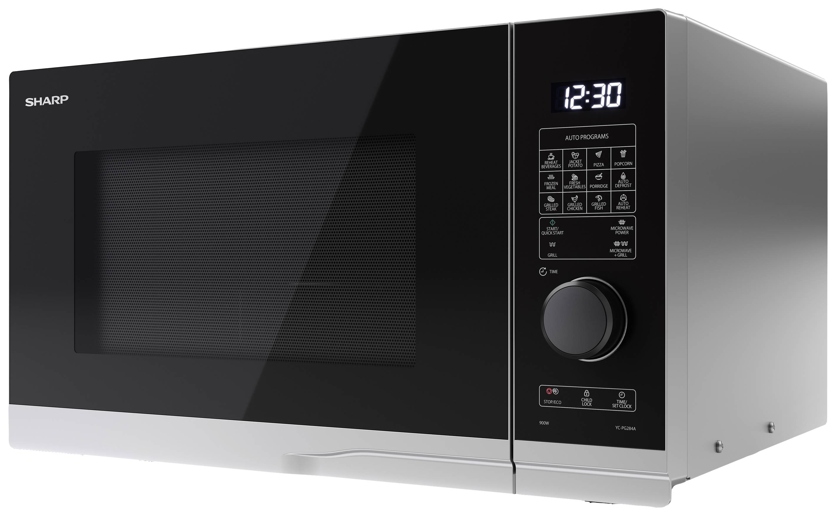 Sharp YC-PG284AE-S Microwave Silver 900 W