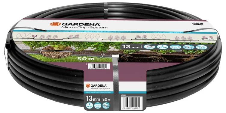 Gardena Micro-Drip-System garden irrigation system, 50 metres long, 13 mm diameter, for precise and water-efficient watering.